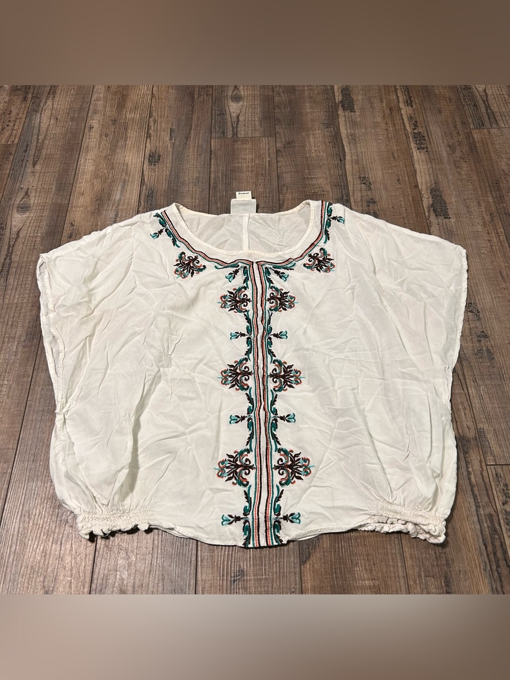Ariat Womens Top Size XL Embroidered Cowgirl Shirt Tunic Top